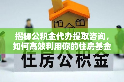 黟县揭秘公积金代办提取咨询，如何高效利用你的住房基金