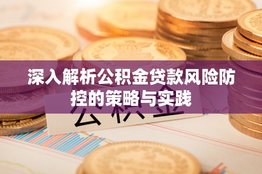 黟县深入解析公积金贷款风险防控的策略与实践