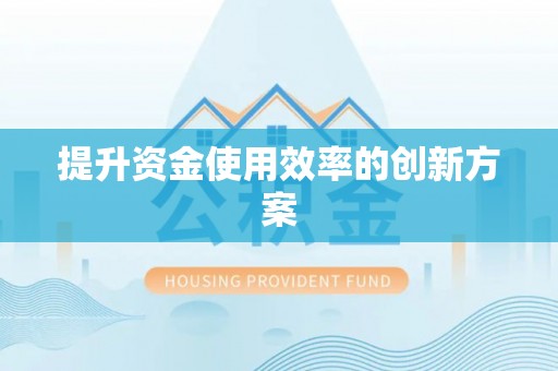 黟县提升资金使用效率的创新方案