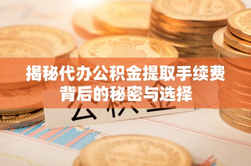 黟县揭秘代办公积金提取手续费背后的秘密与选择