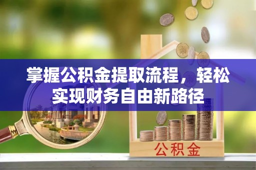 黟县掌握公积金提取流程，轻松实现财务自由新路径